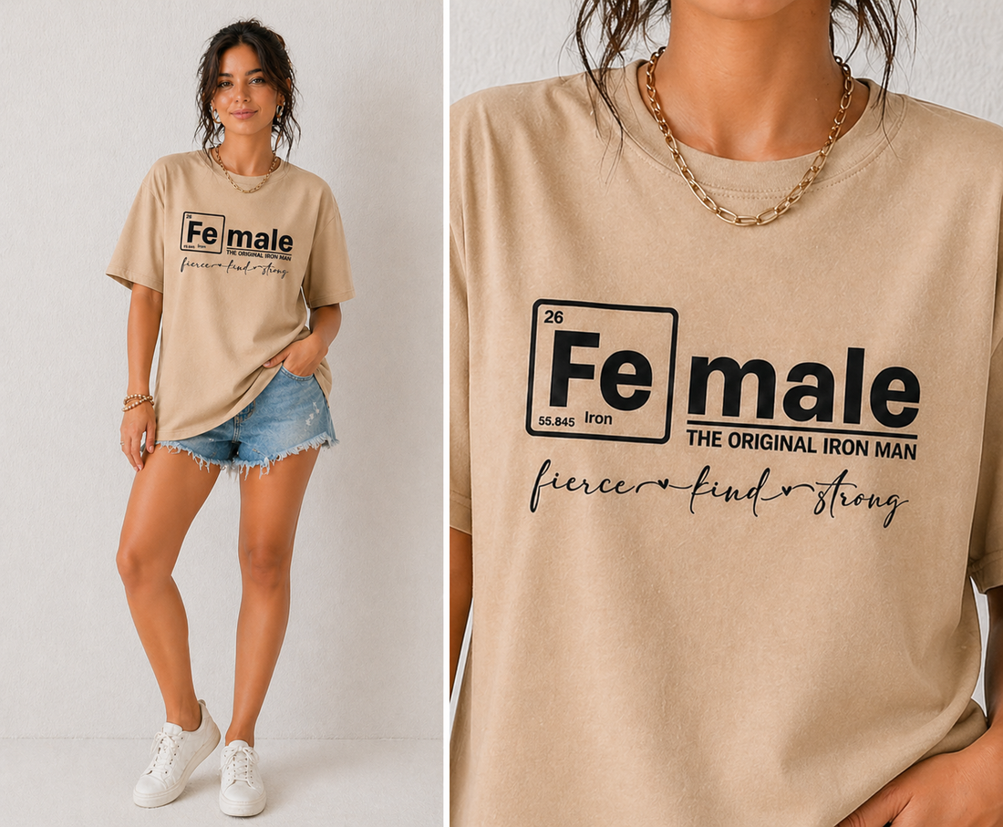 Female the real Ironman Boyfriend Fit T-Shirt