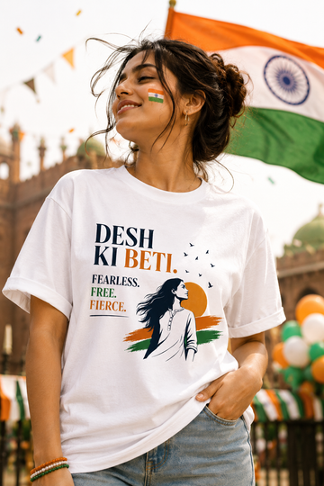 Desh ki Beti Boyfriend fit T-Shirt