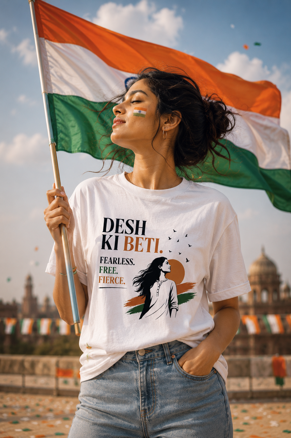 Desh ki Beti Boyfriend fit T-Shirt
