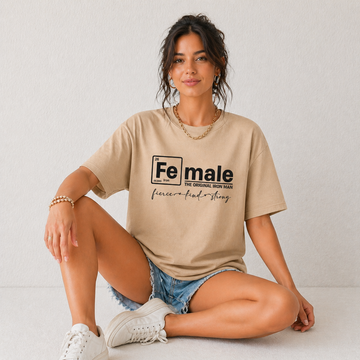 Female the real Ironman Boyfriend Fit T-Shirt