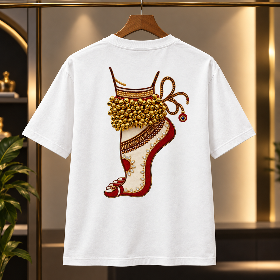 Ghungroo White Oversized T-Shirt