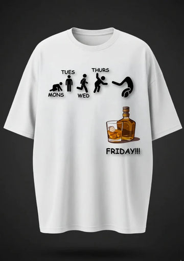Men's Whisky Printed T-Shirt | Casual Graphic Tees