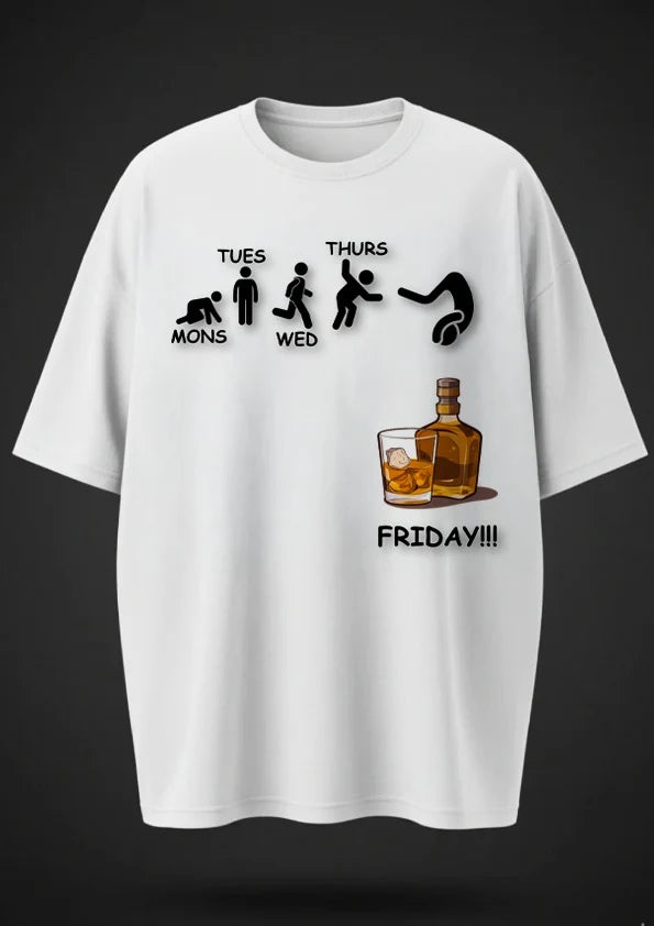 Men's Whisky Printed T-Shirt | Casual Graphic Tees