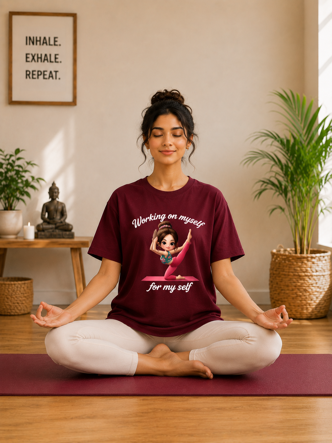Working On Myself Boyfriend Fit T-Shirt