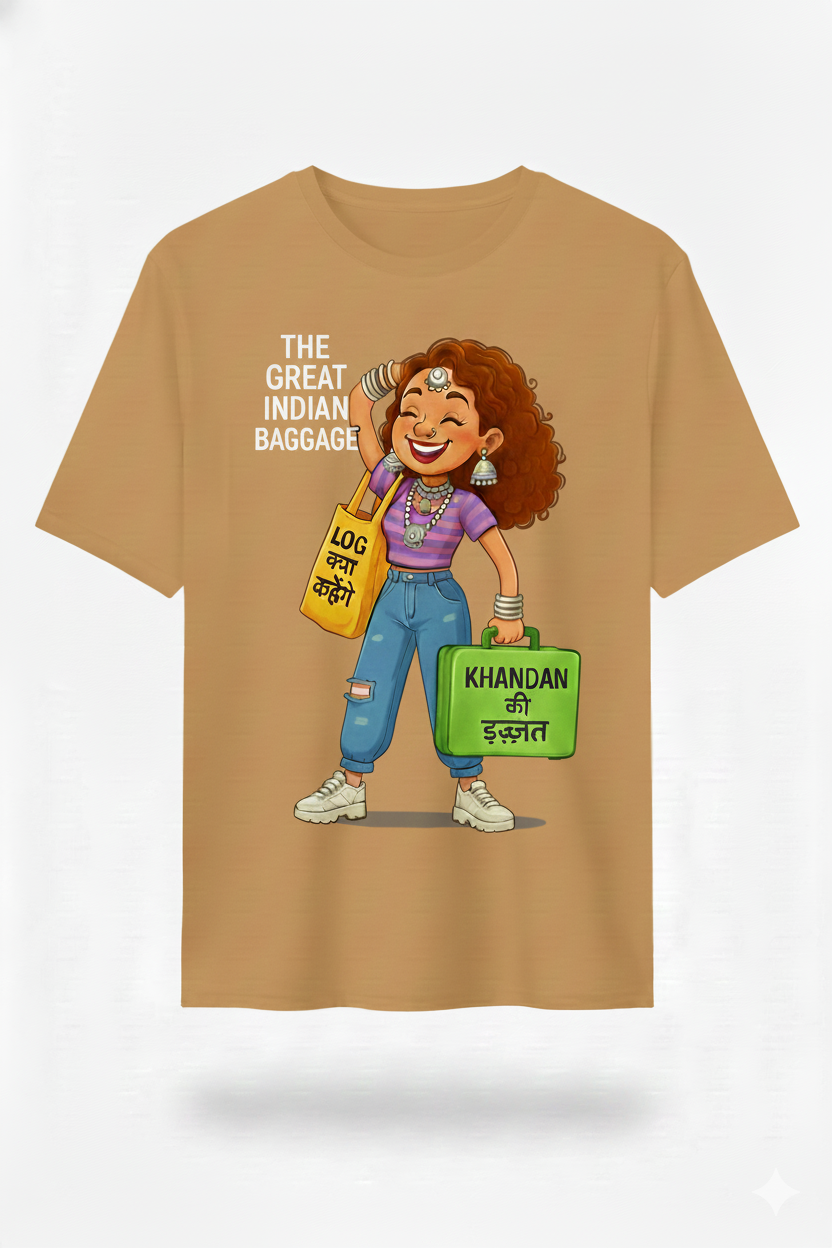 The great Indian Baggage Boyfriend Fit T-Shirt
