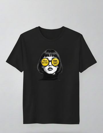 Focus on your own shit Boyfriend Fit T-Shirt