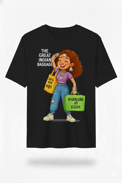 The great Indian Baggage Boyfriend Fit T-Shirt