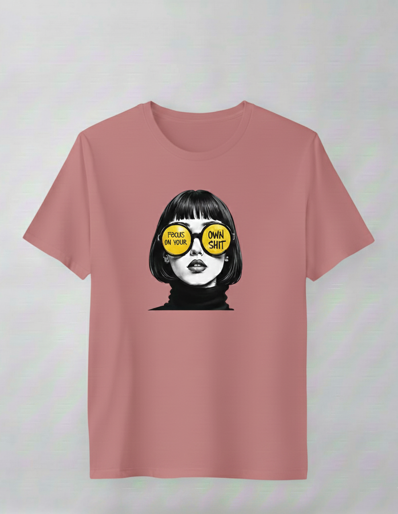 Focus on your own shit Boyfriend Fit T-Shirt
