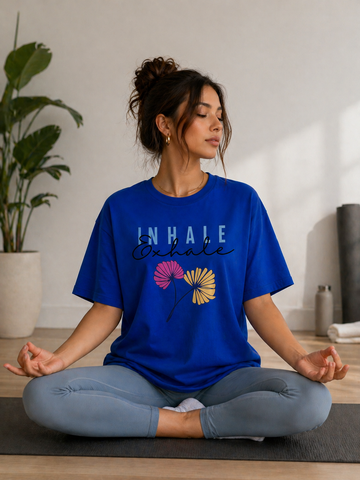 Yoga Inhale Exhale Boyfriend Fit T-Shirt