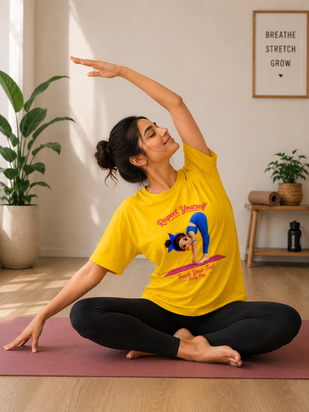 Respect Yourself With Yoga Boyfried Fit T-Shirt