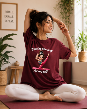 Working On Myself Boyfriend Fit T-Shirt