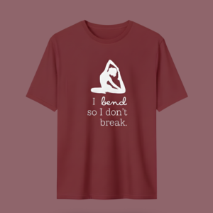 yoga mode on – graphic t shirt | 100% cotton