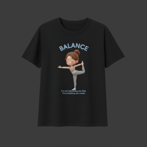 yoga mode on – graphic t shirt | 100% cotton